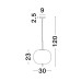 9624079 Висечка светилка LATO 1xE27 Nova Luce